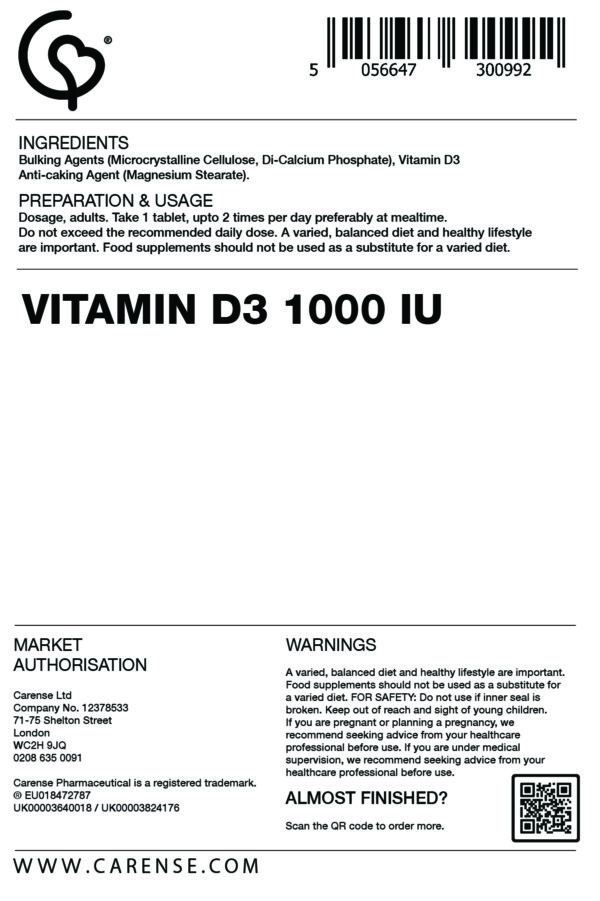 Vitamin D3 1000 IU - Image 2